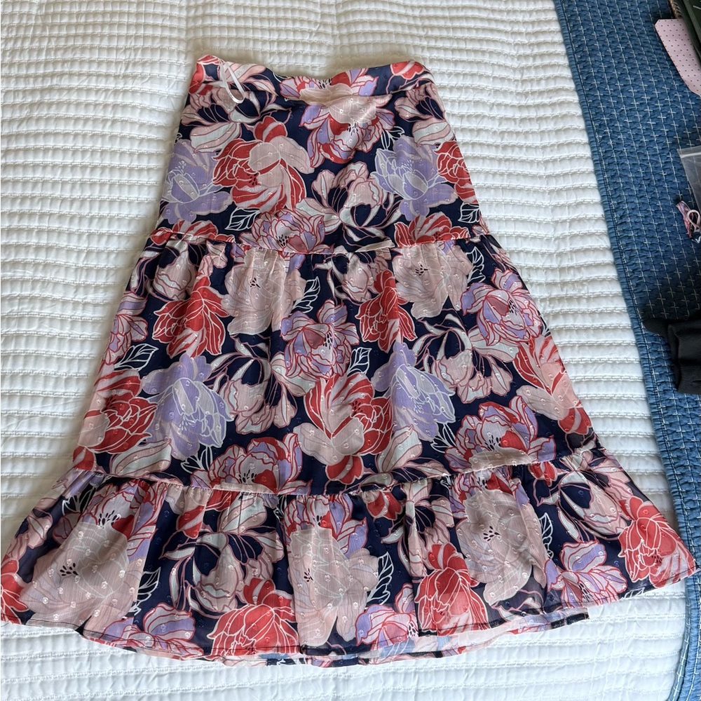 Floral Women's Skirt Set - Multicolor